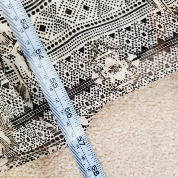 Anthropologie Walter Baker Animal Bohemian Abstract Vacation Fairy Maxi Dress L - Picture 4 of 7